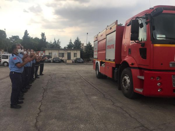 Gaziantepli itfaiyeciler kente döndü